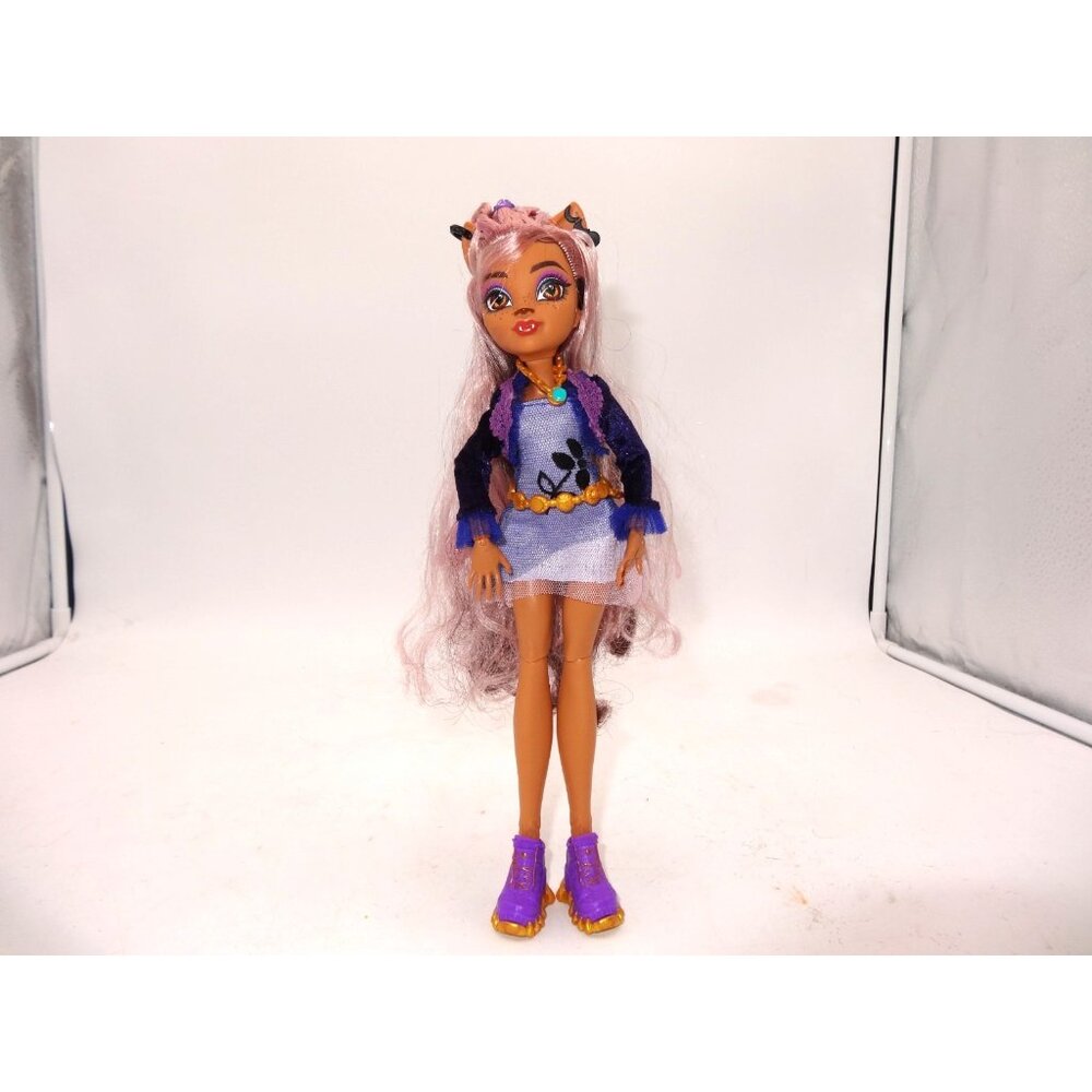 Monster High Clawdeen Wolf Doll Purple‎ Outfit Hair Boots Necklace Belt 2021